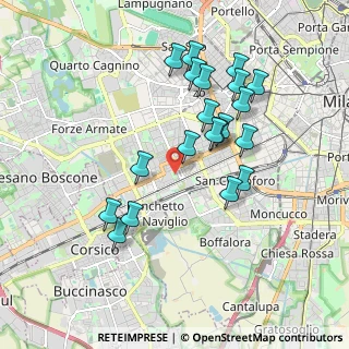 Mappa Via Emanuele Odazio, 20146 Milano MI, Italia (1.776)