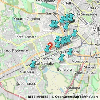 Mappa Via Emanuele Odazio, 20146 Milano MI, Italia (1.86)
