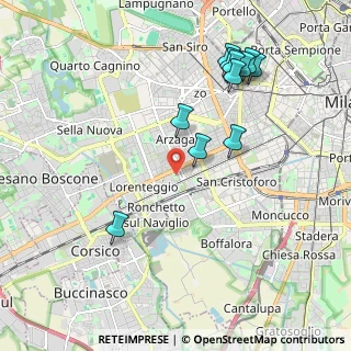 Mappa Via Emanuele Odazio, 20146 Milano MI, Italia (2.13182)