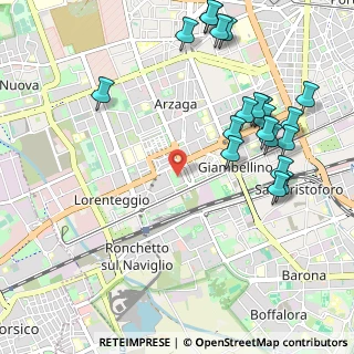 Mappa Via Emanuele Odazio, 20146 Milano MI, Italia (1.26)