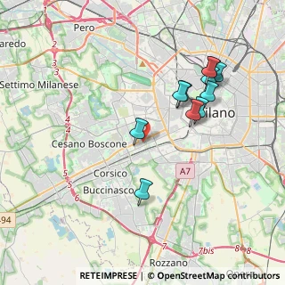Mappa Via Emanuele Odazio, 20146 Milano MI, Italia (3.74455)