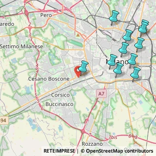 Mappa Via Emanuele Odazio, 20146 Milano MI, Italia (5.9125)
