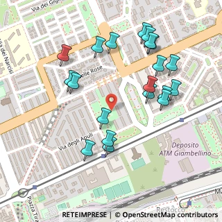 Mappa Via Emanuele Odazio, 20146 Milano MI, Italia (0.258)