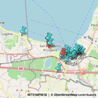 Mappa Via Vittorio Alfieri, 37019 Peschiera del Garda VR, Italia (1.8875)