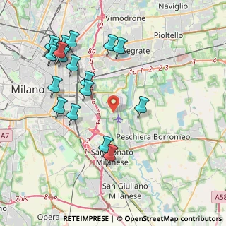 Mappa Via delle Rimembranze, 20068 Peschiera Borromeo MI, Italia (4.55526)