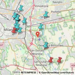 Mappa Via delle Rimembranze, 20068 Peschiera Borromeo MI, Italia (5.3295)