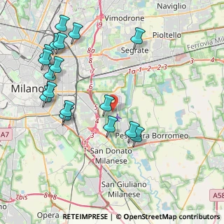 Mappa Via delle Rimembranze, 20068 Peschiera Borromeo MI, Italia (4.73176)