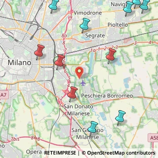 Mappa Via delle Rimembranze, 20068 Peschiera Borromeo MI, Italia (6.59462)