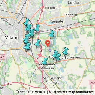 Mappa Via delle Rimembranze, 20068 Peschiera Borromeo MI, Italia (3.5925)