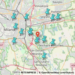 Mappa Via delle Rimembranze, 20068 Peschiera Borromeo MI, Italia (4.23929)