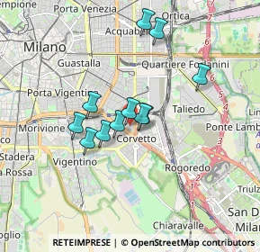 Mappa Via Privata Sebastiano Serlio, 20139 Milano MI, Italia (1.31818)