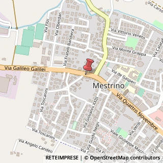Mappa Via IV Novembre, 105, 35035 Mestrino, Padova (Veneto)