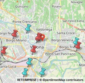 Mappa Piazza Indipendenza, 37121 Verona VR, Italia (2.42636)