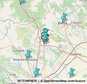 Mappa Stradale Torino, 10015 Ivrea TO, Italia (12.55818)