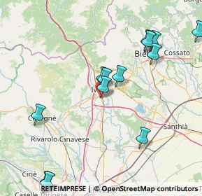 Mappa Stradale Torino, 10015 Ivrea TO, Italia (19.01214)