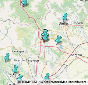 Mappa Stradale Torino, 10015 Ivrea TO, Italia (16.98692)