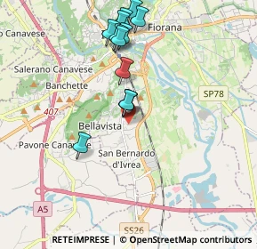 Mappa Stradale Torino, 10015 Ivrea TO, Italia (1.84154)