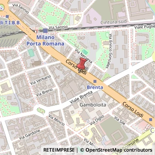 Mappa Corso Lodi, 59, 20139 Milano, Milano (Lombardia)