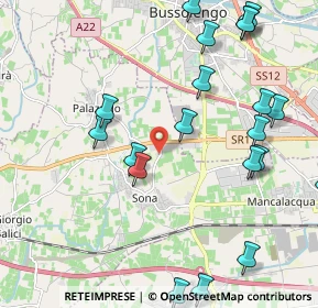 Mappa Via Molina, 37060 Sona VR, Italia (2.557)