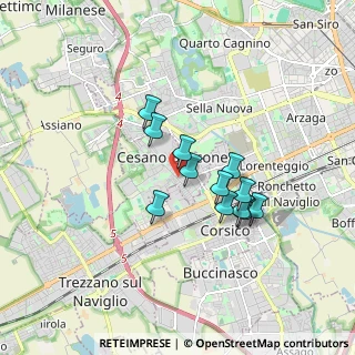 Mappa Via Francesco Petrarca, 20090 Cesano Boscone MI, Italia (1.31083)