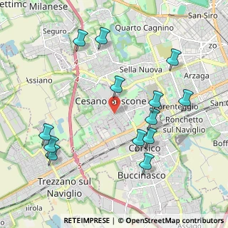 Mappa Via Francesco Petrarca, 20090 Cesano Boscone MI, Italia (2.22308)