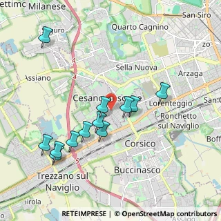 Mappa Via Francesco Petrarca, 20090 Cesano Boscone MI, Italia (1.92667)