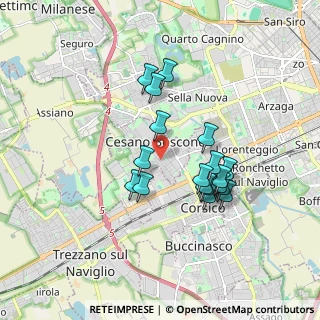 Mappa Via Francesco Petrarca, 20090 Cesano Boscone MI, Italia (1.52833)