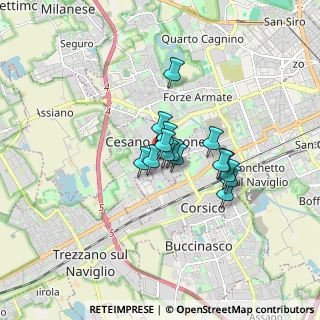 Mappa Via Francesco Petrarca, 20090 Cesano Boscone MI, Italia (1.032)