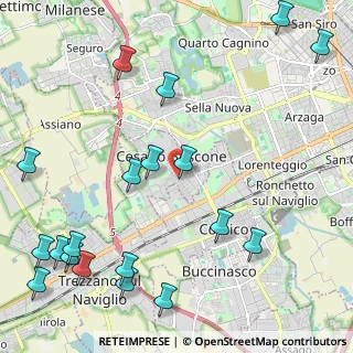Mappa Via Francesco Petrarca, 20090 Cesano Boscone MI, Italia (2.95947)