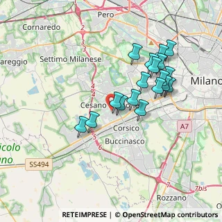 Mappa Via Francesco Petrarca, 20090 Cesano Boscone MI, Italia (3.33333)