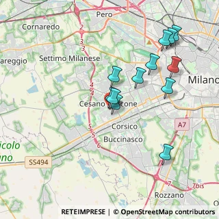 Mappa Via Francesco Petrarca, 20090 Cesano Boscone MI, Italia (3.68)