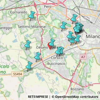 Mappa Via Francesco Petrarca, 20090 Cesano Boscone MI, Italia (4.3105)