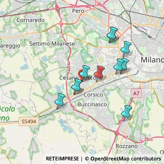 Mappa Via Francesco Petrarca, 20090 Cesano Boscone MI, Italia (3.40727)