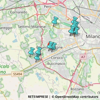 Mappa Via Francesco Petrarca, 20090 Cesano Boscone MI, Italia (3.61583)