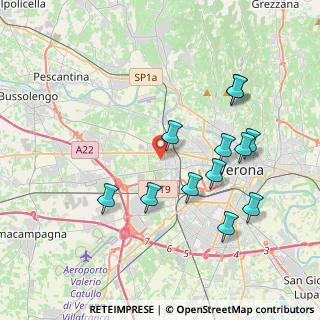 Mappa Via Nicolò Ormanetto, 37139 Verona VR, Italia (3.89167)