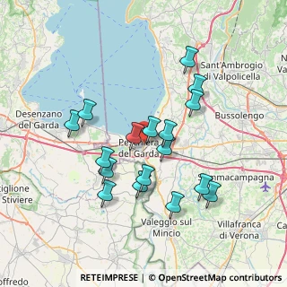 Mappa Viale Marzan, 37019 Peschiera del Garda VR, Italia (6.66235)