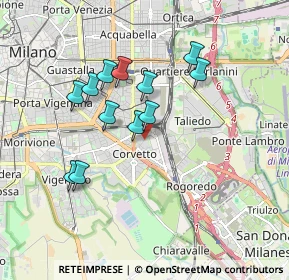 Mappa Via Codogno, 20139 Milano MI, Italia (1.56583)