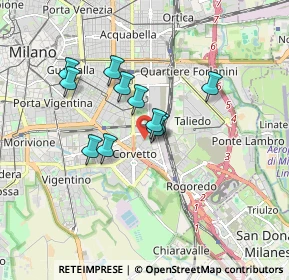 Mappa Via Codogno, 20139 Milano MI, Italia (1.28727)