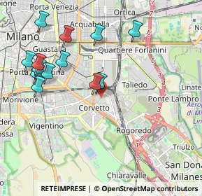 Mappa Via Codogno, 20139 Milano MI, Italia (2.18462)