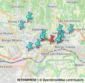 Mappa Interrato Acqua Morta, 37129 Verona VR, Italia (1.37167)