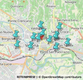 Mappa Interrato dell' Acqua Morta, 37129 Verona VR, Italia (1.39462)