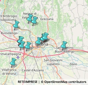 Mappa Interrato Acqua Morta, 37129 Verona VR, Italia (6.70769)