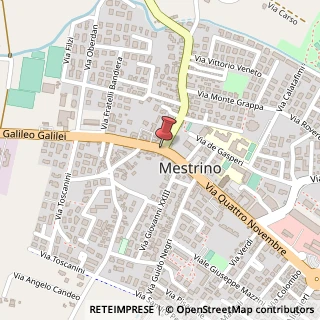 Mappa Via IV Novembre, 48/a, 35035 Mestrino, Padova (Veneto)