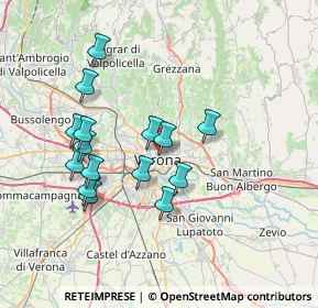 Mappa Vicolo Cieco Monachine, 37121 Verona VR, Italia (6.67733)