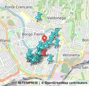 Mappa Vicolo Cieco Monachine, 37121 Verona VR, Italia (0.753)