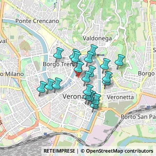 Mappa Vicolo Cieco Monachine, 37121 Verona VR, Italia (0.675)