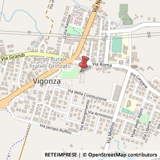 Mappa Via Roma, 8/G, 35010 Vigonza, Padova (Veneto)