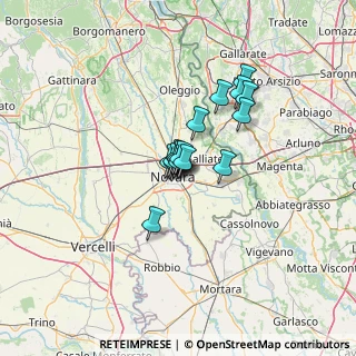 Mappa Via XXV Aprile, 28100 Novara NO, Italia (7.56)