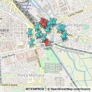 Mappa Via XXV Aprile, 28100 Novara NO, Italia (0.3755)