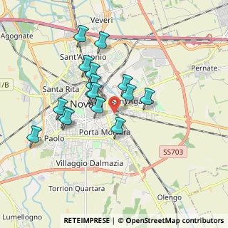 Mappa Via XXV Aprile, 28100 Novara NO, Italia (1.57625)